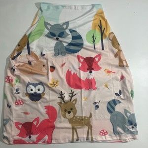 Baby animals printed nursing cover. Car seat stroller cover One size